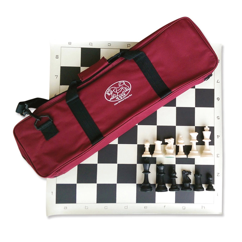 Sports, Fun & More | Τάβλι & Σκάκι | Σκάκι Σετ με Σκακιέρα Βινυλίου 55x55cm  + Τσάντα