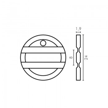 Μάρκα κερματοδέκτη art 7142F Type V 4 Grooves