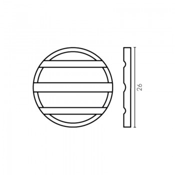 Μάρκα κερματοδέκτη art 7219 Nir 3 Grooves Nickel