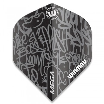 Mega Standard Dart Flights Black 6900-244