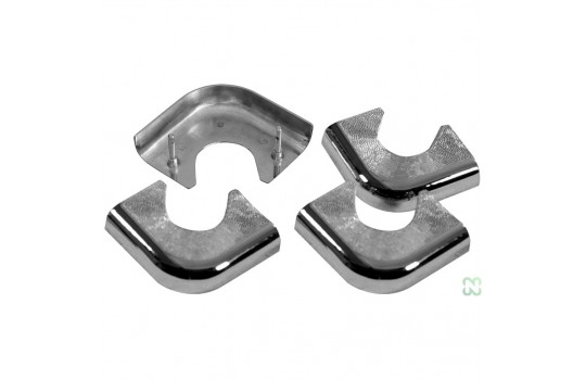 METAL CORNERS FOR POOL TABLES, SET 4