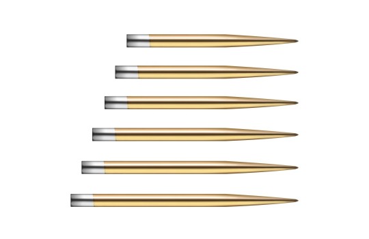 Glide Dart Points Smooth Gold 36 mm