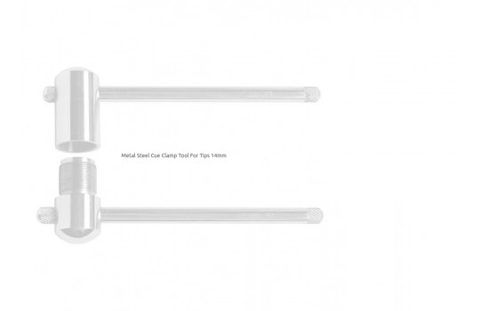 Metal Steel Cue Clamp Tool For Tips 14mm