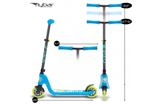 Flybar Aero 2 Scooter Blue Streaker