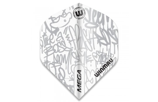 Mega Standard Dart Flights White 6900-243