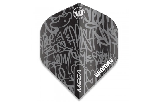 Mega Standard Dart Flights Black 6900-244