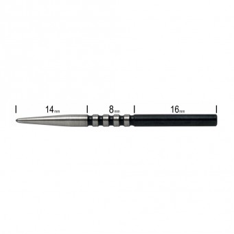 BULLS HARPOON GRIP POINTS - 35mm Black