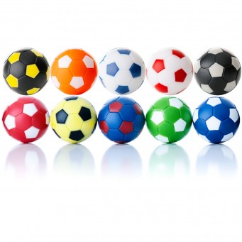 Balls Yellow Cork Soccer 34mm 10 Pcs Set