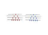 Passing Rods Set 16mm Blue/Red Assist Foot TC