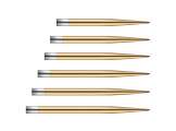 Glide Dart Points Smooth Gold 36 mm